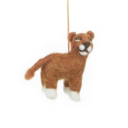 Handmade Felt Lux the Lioncub Hanging Baby Lion Safari Decoration