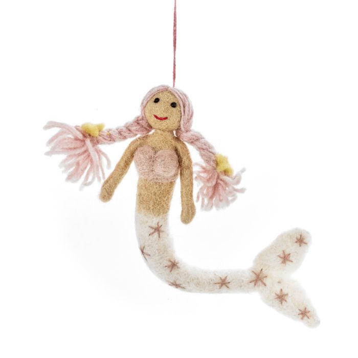 Handmade Felt Magical Mermaids Hanging Decorations