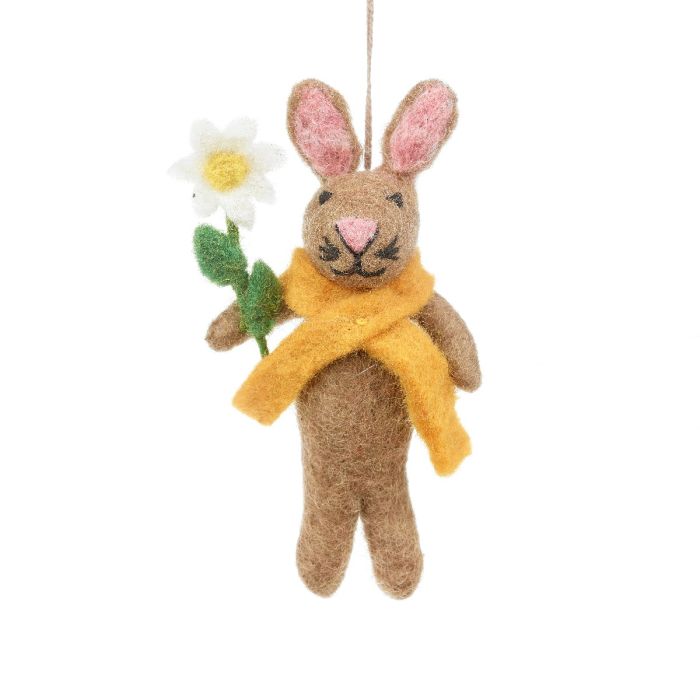 Handmade Felt Marigold the Rabbit Hanging Spring Easter Decoration