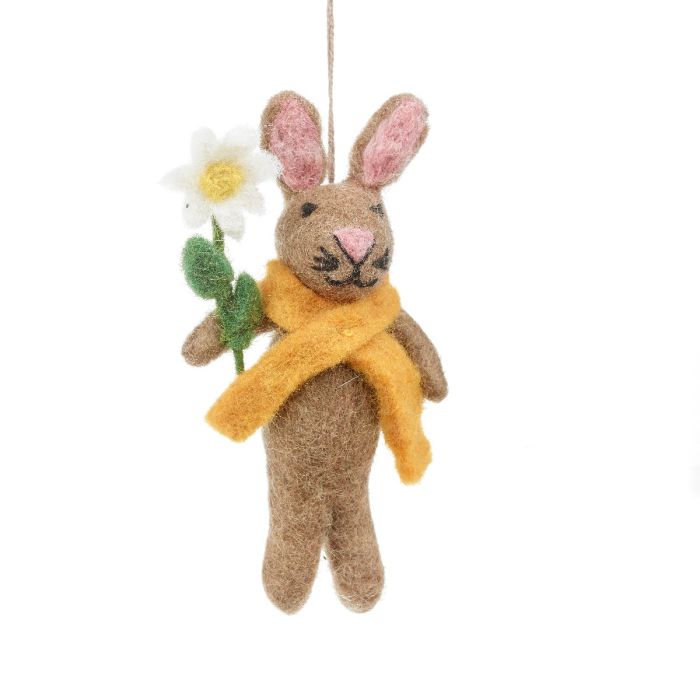 Handmade Felt Marigold the Rabbit Hanging Spring Easter Decoration