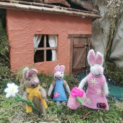 Handmade Felt Marigold the Rabbit Hanging Spring Easter Decoration