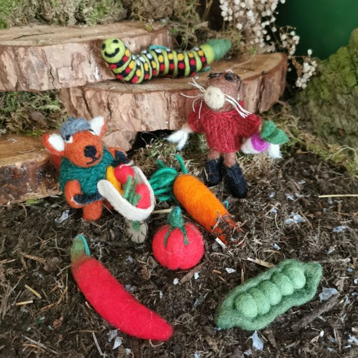 Handmade Felt Arthur the Mole Hanging Decoration