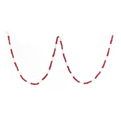 Handmade Felt Mini Crimson Pom Pom Garland Home Decoration