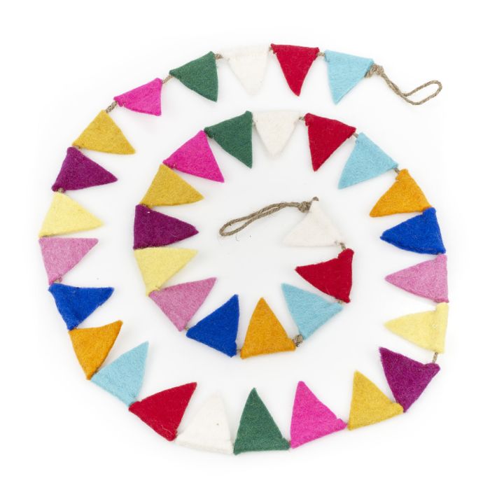Handmade Felt Mini Festival Bunting Decoration