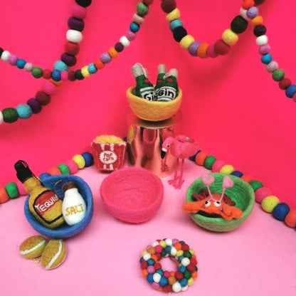 Handmade Felt Poppin' Pop Corn Hanging Decoration