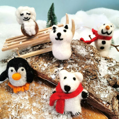 Biodegradable Eddie Eskimo Handmade Christmas Hanging Decoration