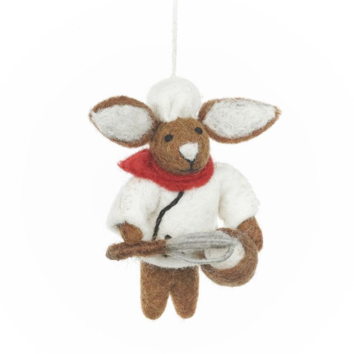 Handamde Felt Penny the Patisserie Chef Hanging Decoration