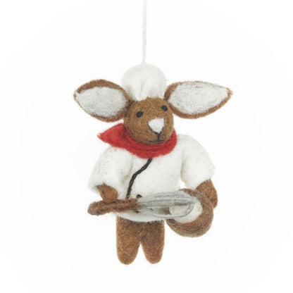 Handamde Felt Penny the Patisserie Chef Hanging Decoration