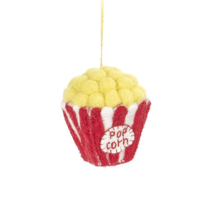 Handmade Felt Poppin' Pop Corn Hanging Decoration