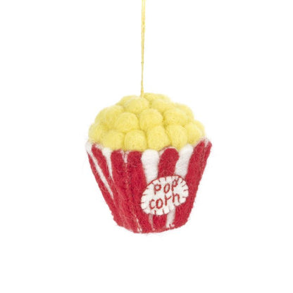 Handmade Felt Poppin' Pop Corn Hanging Decoration