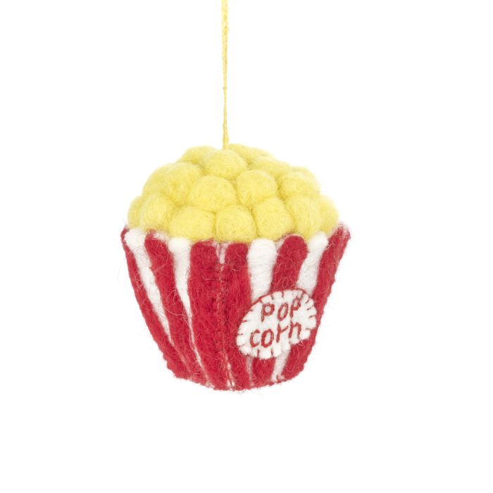 Handmade Felt Poppin' Pop Corn Hanging Decoration
