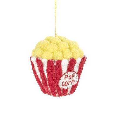Handmade Felt Poppin' Pop Corn Hanging Decoration