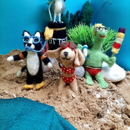Handmade Shellbert the Tortoise Hanging Summer Decoration