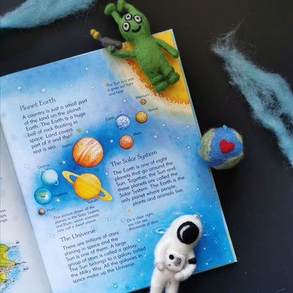 Handmade Felt Love Your Planet Hanging Earth Eco Decoration