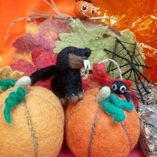 Handmade Felt Spooky Sausage Dog Hanging Halloween Decoration