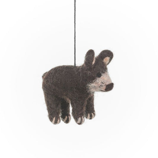 Handmade Felt Teddy the Bear Hanging Decoration