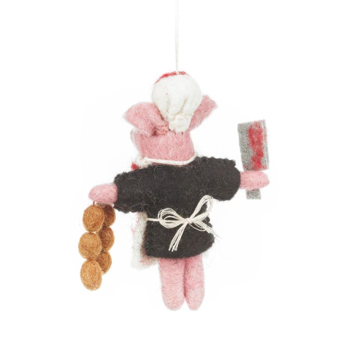 Handmade Felt Vengeful Swine Halloween Pig Decoration