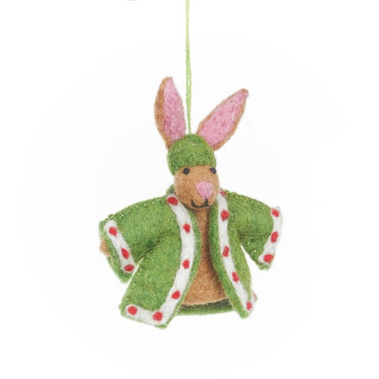 Handmade Felt Woodland Nativity (Set of 9) Hanging Decorations