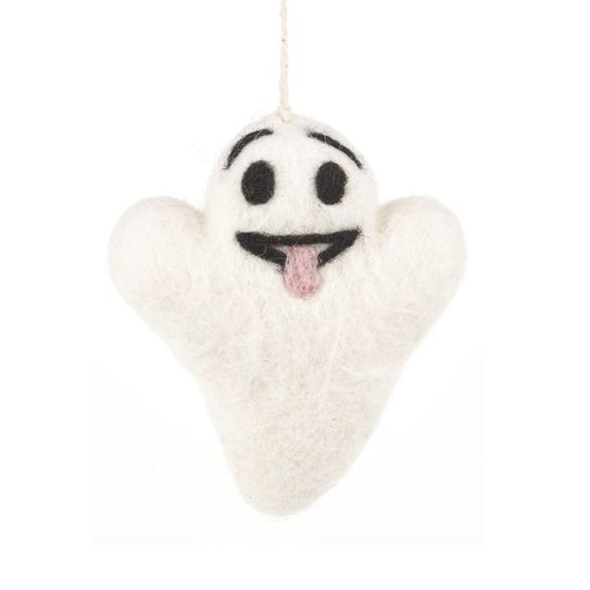 Handmade Hanging Buster the Ghost Biodegradable Halloween Decoration