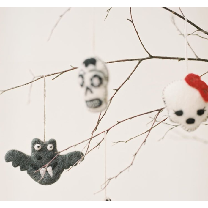 Handmade felt Batty Halloween Hanging Decoration