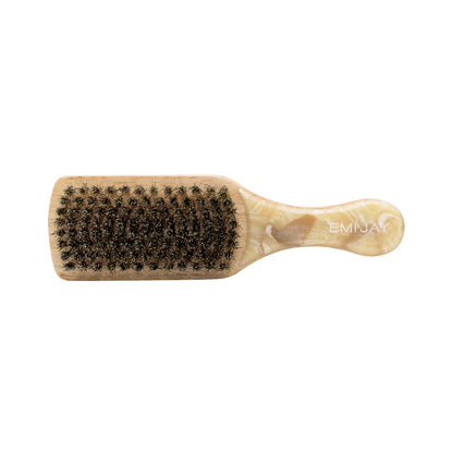 Mini Boar Bristle Brush in Lemon Sugar
