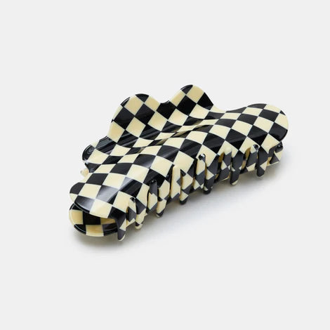 Checker Claw in Black +White