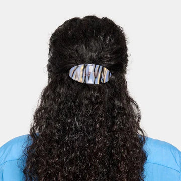 Oval Barrette in Phantom