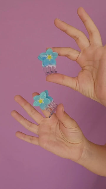 Forget Me Not Mini Hair Claw