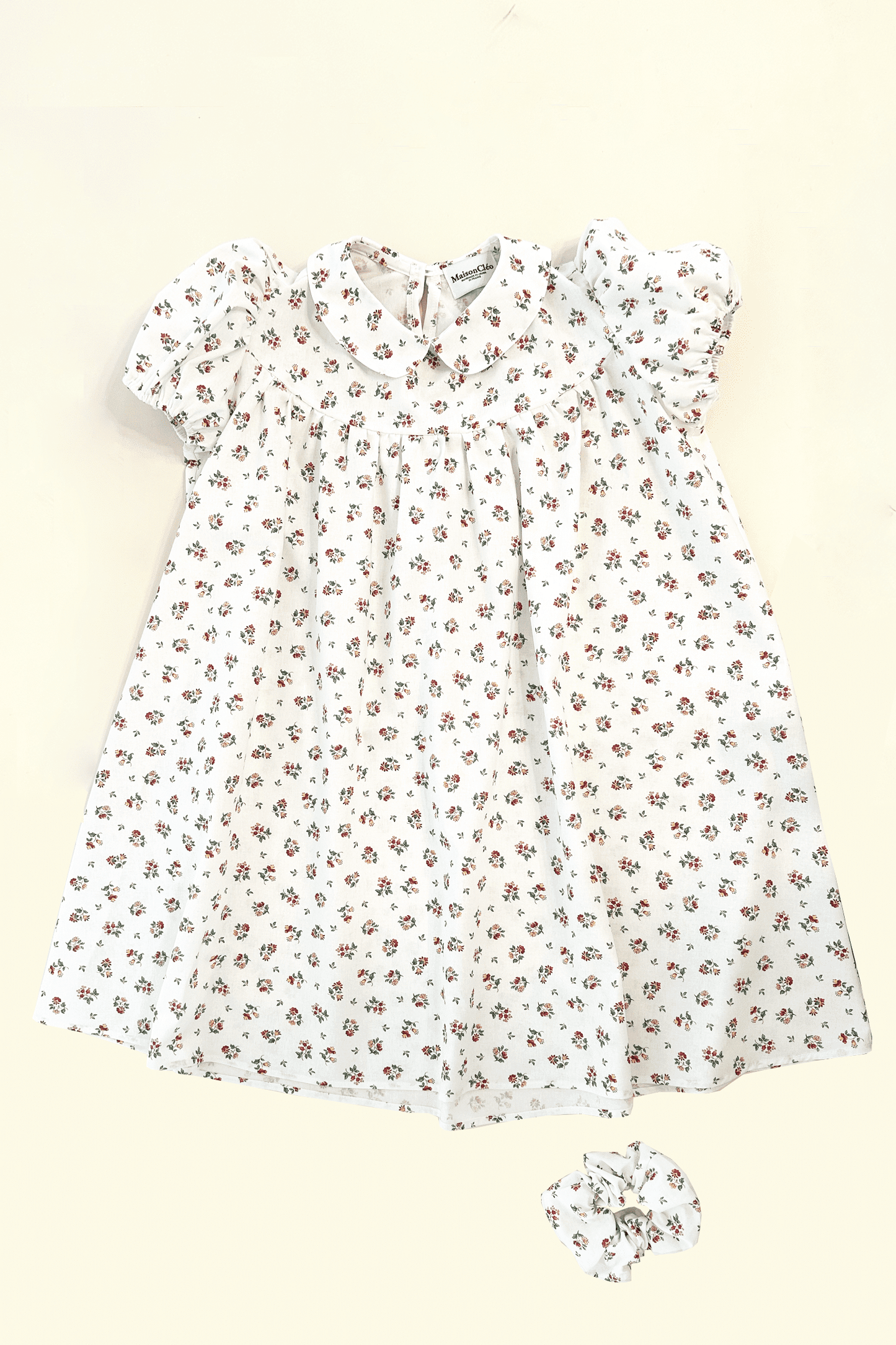 Janie provencal floral cotton babydoll dress