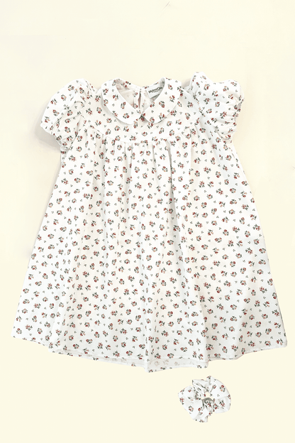 Janie provencal floral cotton babydoll dress