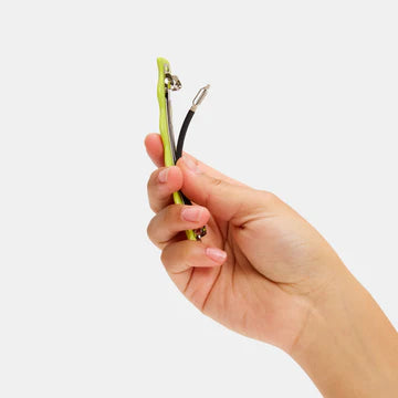 Skinny Wave Barrette in Lime