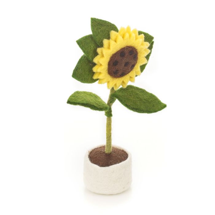 Handmade Felt Sunny Sunflower Standing Easter Decoration