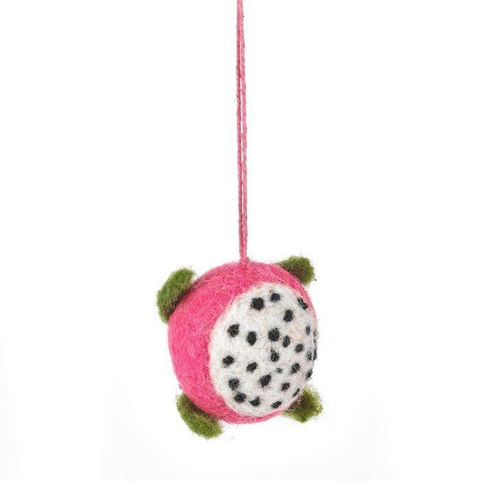 Handmade Felt Tooty Fruity Set of 4 Hanging Tropical Decorations