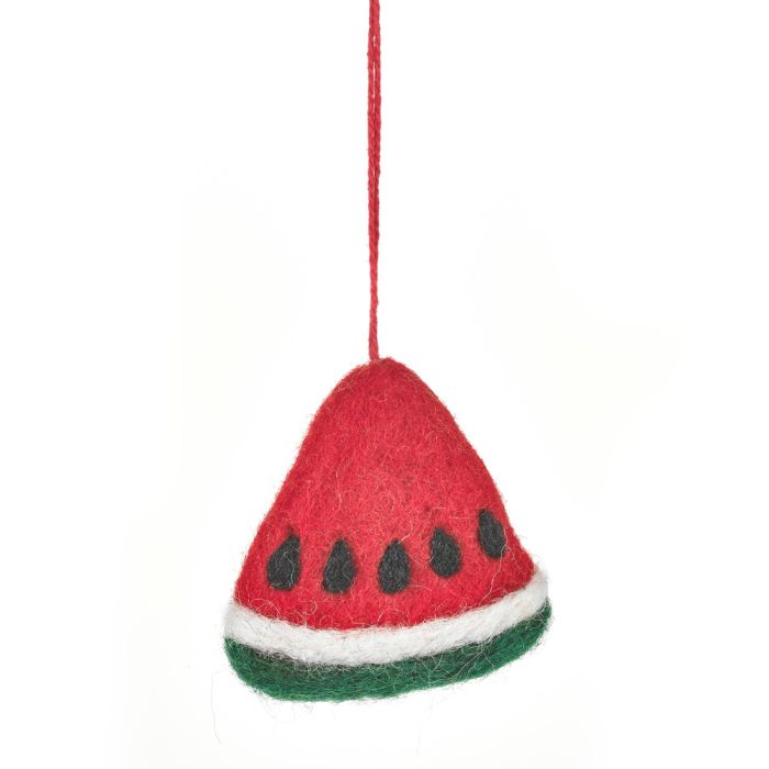 Handmade Felt Tooty Fruity Set of 4 Hanging Tropical Decorations