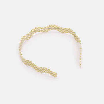 Classic Headband in Olive Check